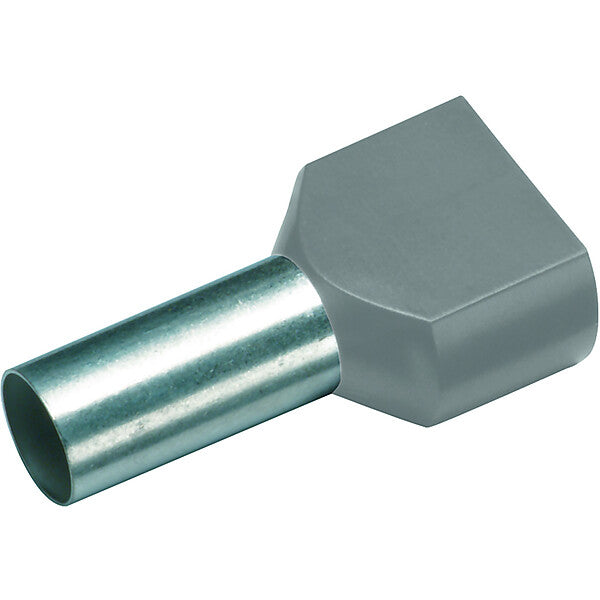 CIMCO Isol. Twin-Aderendhülse 2x0,75mm²x8mm,grau 187703